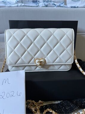 Authentic Coco love Chanel wallet on chain